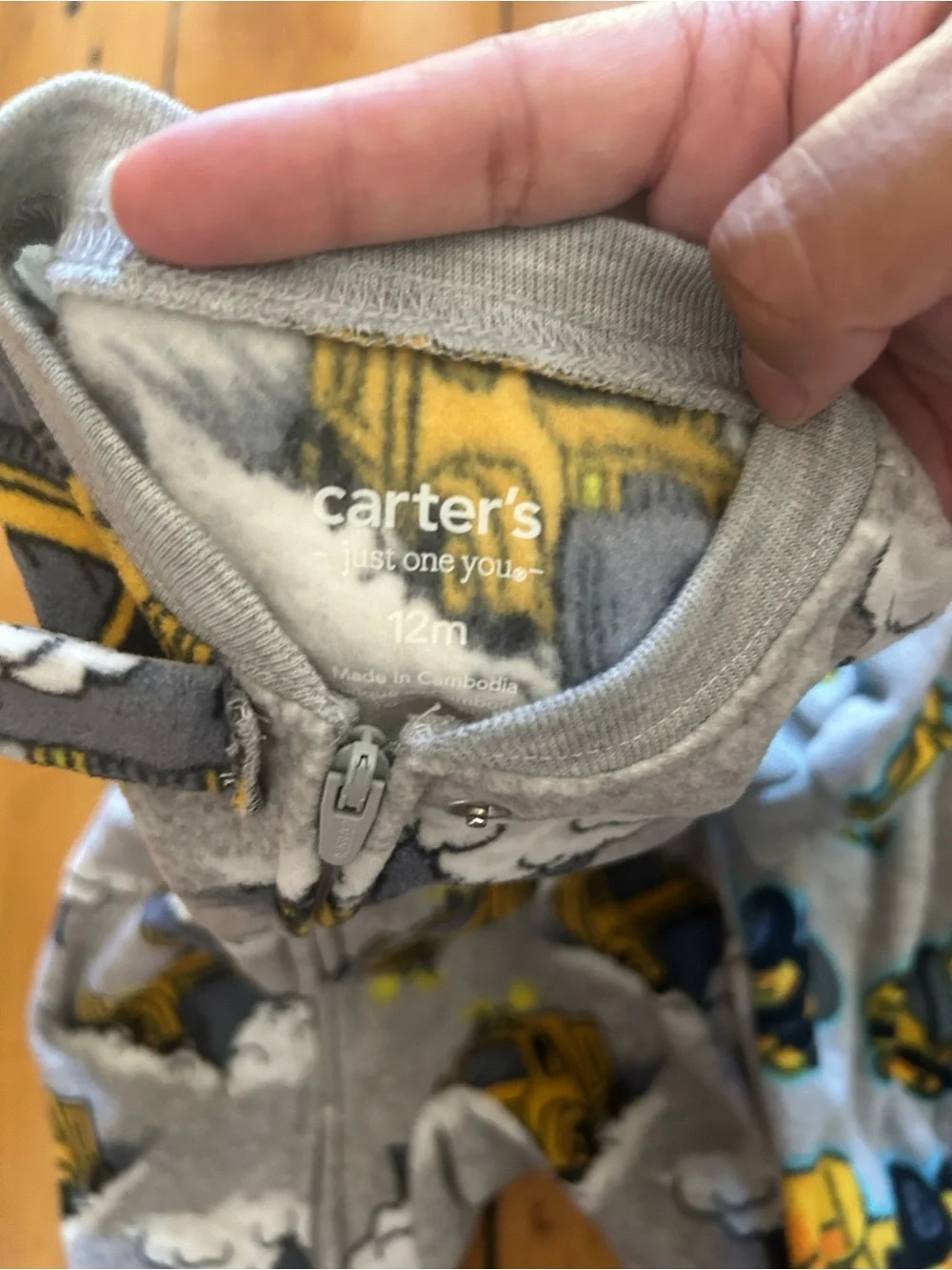 Set of 3 Baby Boys Fleece Pajamas size 12M Like new Condition